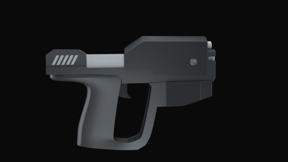 Low Poly Halo Pistol preview image 1